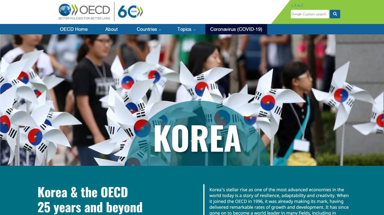 Korea and the OECD 25 years and beyond